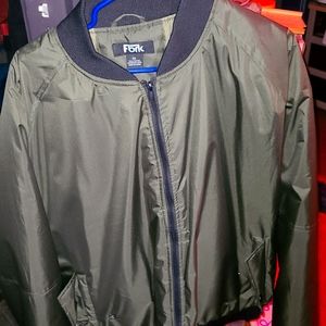 Green bomber jacket